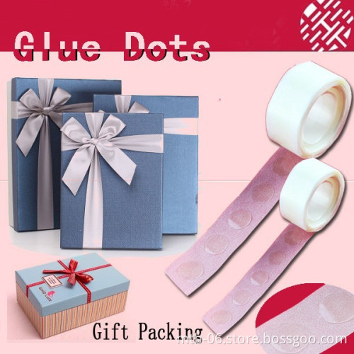 Removable Glue Dots for Gift Packing